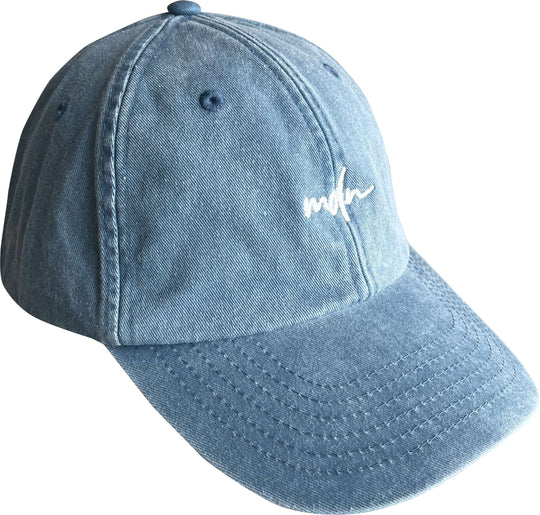  Mdn Cappello Vintage Logo Cap Low Profile Vintage Light Denim Uomo Blue