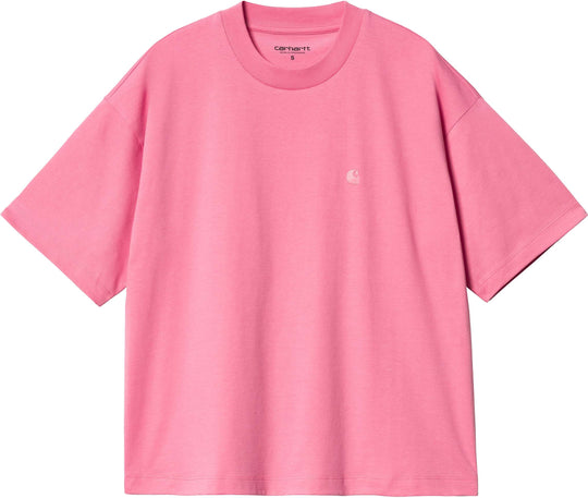  Carhartt Wip W S/s Chester Tee Charm Pink Donna Rosa