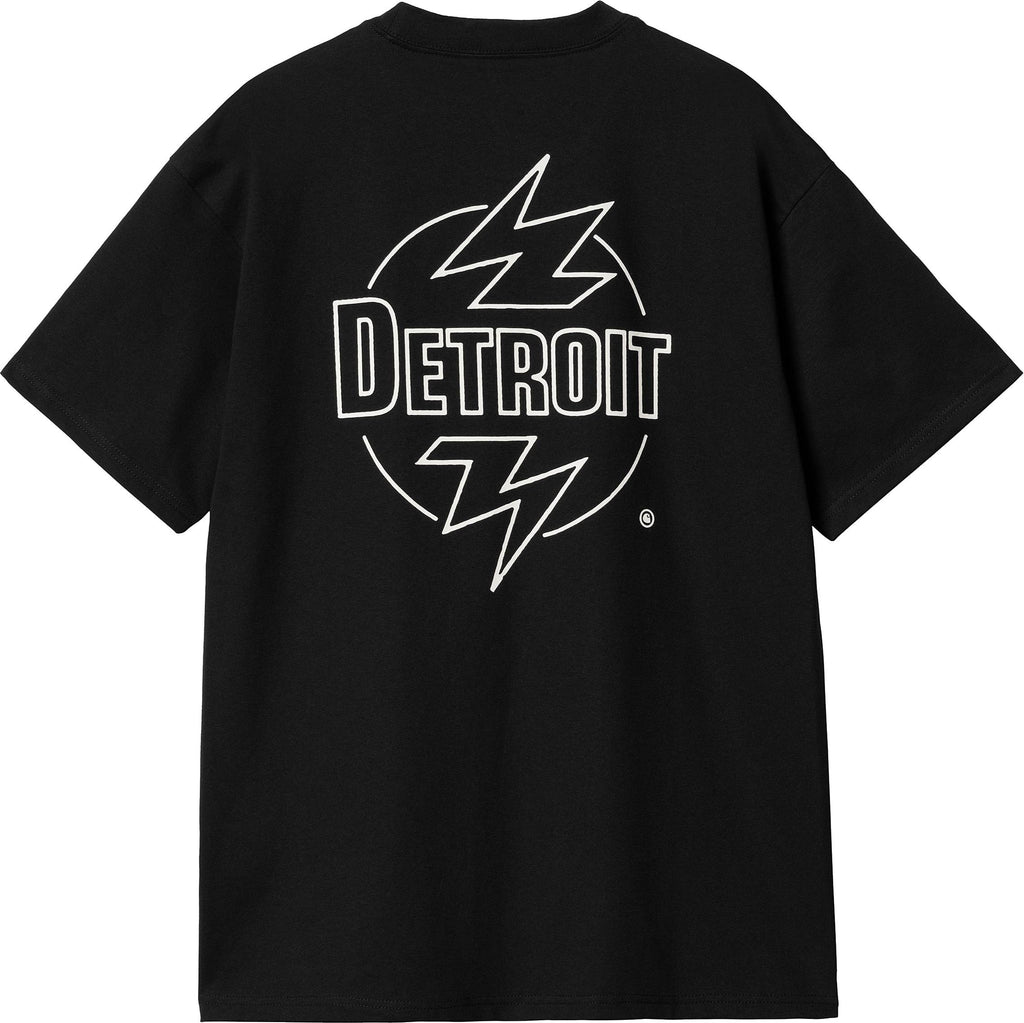  Carhartt Wip T-shirt S/s Ablaze Tee Black Wax Uomo Nero
