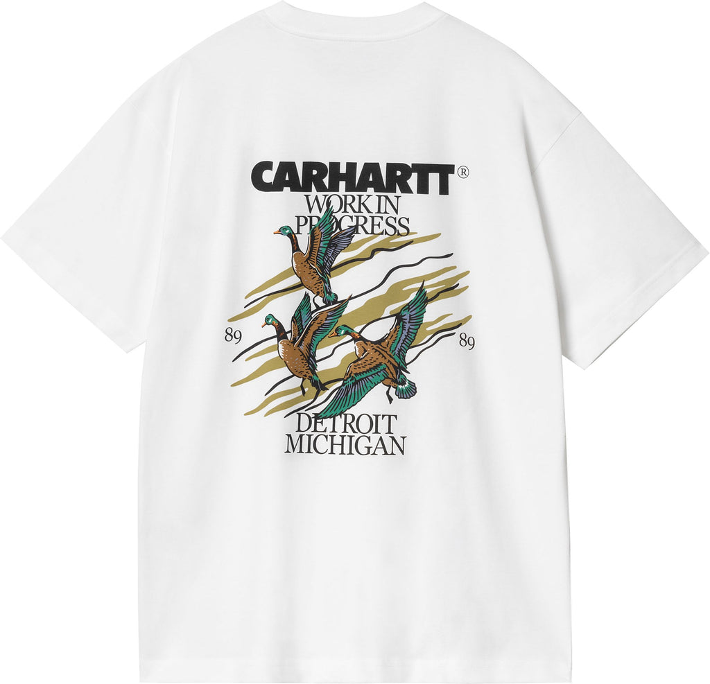  Carhartt Wip T-shirt S/s Ducks Tee White Uomo Bianco