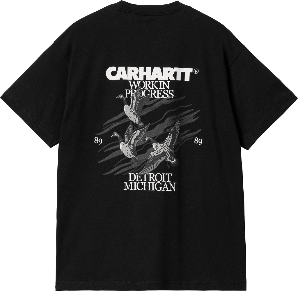  Carhartt Wip T-shirt S/s Ducks Tee Black Uomo Nero