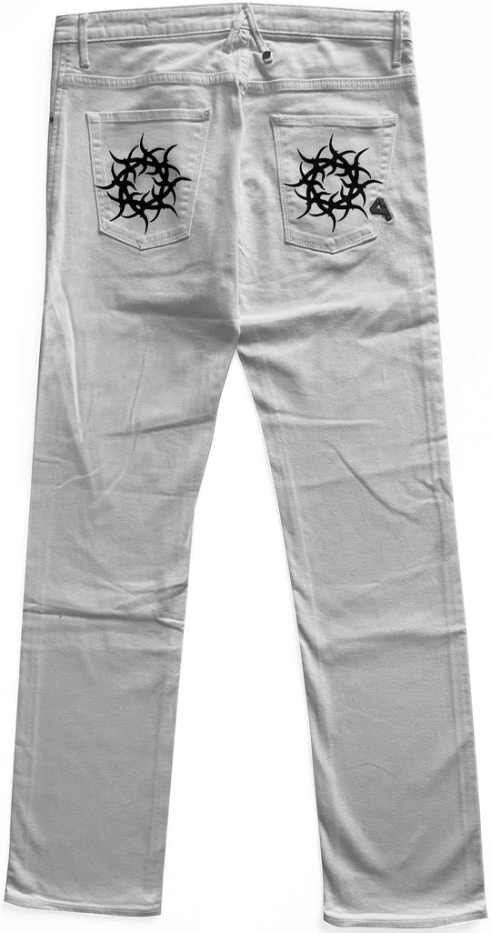  Lovely Death Dreams Jeans 42 White Uomo Bianco