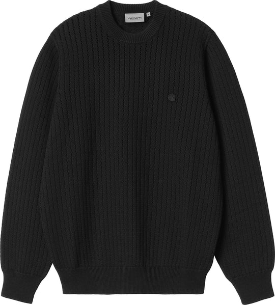  Carhartt Wip Maglione Calen Sweater Black Uomo Nero