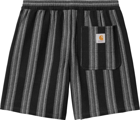  Carhartt Wip Dodson Short Stripe Black Uomo Nero