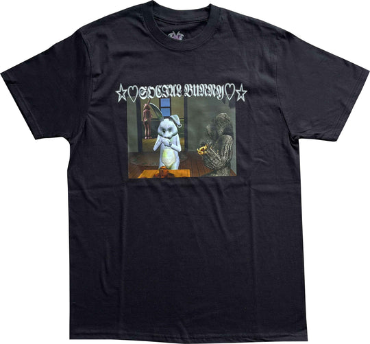  Lovely Death Dreams T-shirt Death Bunny Tee Black Uomo Nero