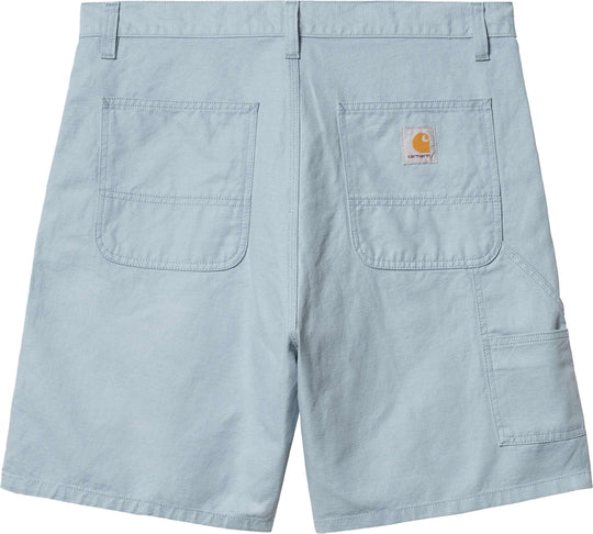  Carhartt Wip Short Walter Single Knee Short Misty Sky Rinsed Uomo Blue