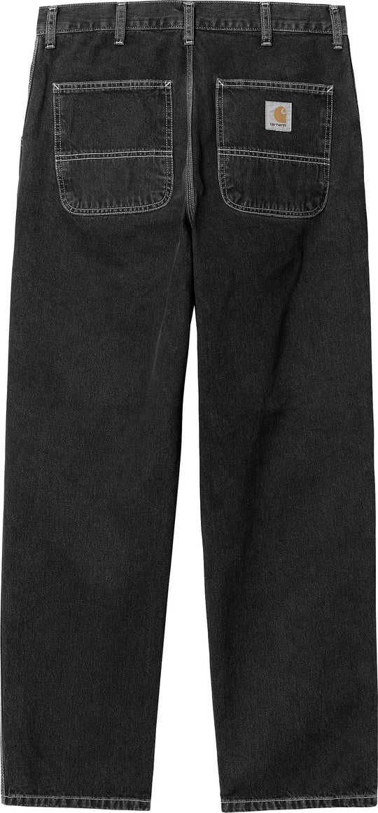  Carhartt Wip Jeans Simple Pant Black Stone Washed Uomo Nero
