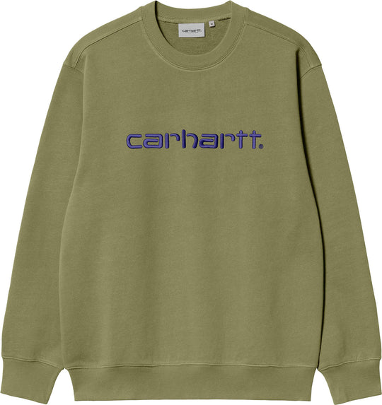  Carhartt Wip Felpa Carhartt Sweat Capulet Aura Uomo Verde