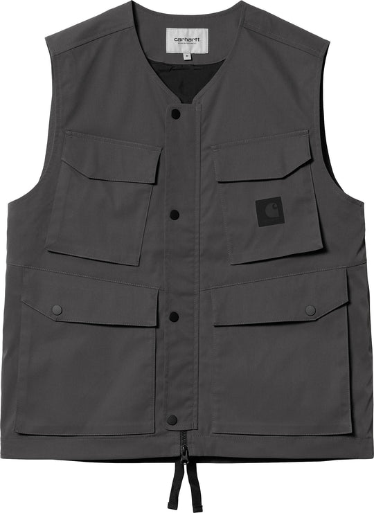  Carhartt Wip Gilet Balto Vest Graphite Uomo Grigio