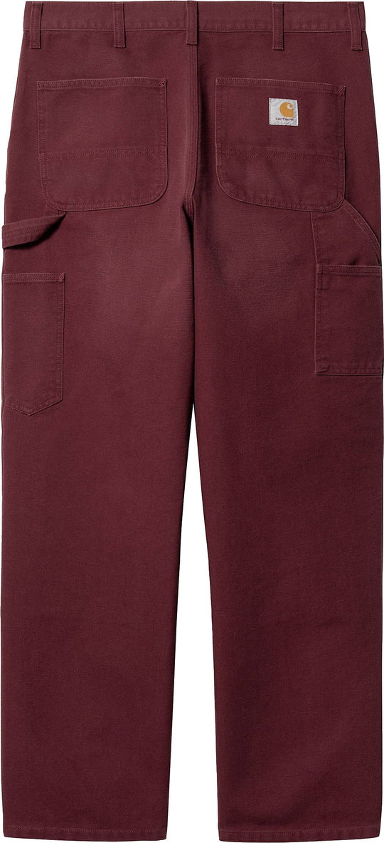  Carhartt Wip Pantalone Double Knee Pant Malbec Aged Canvas Special_unisex Rosso