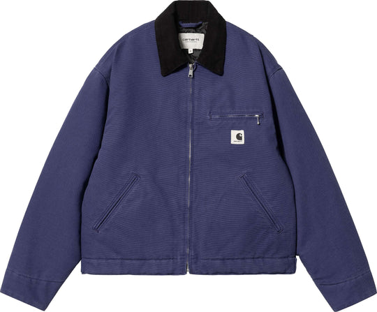  Carhartt Wip Giacca W Og Detroit Jacket Aura Black Rinsed Special_unisex Blue