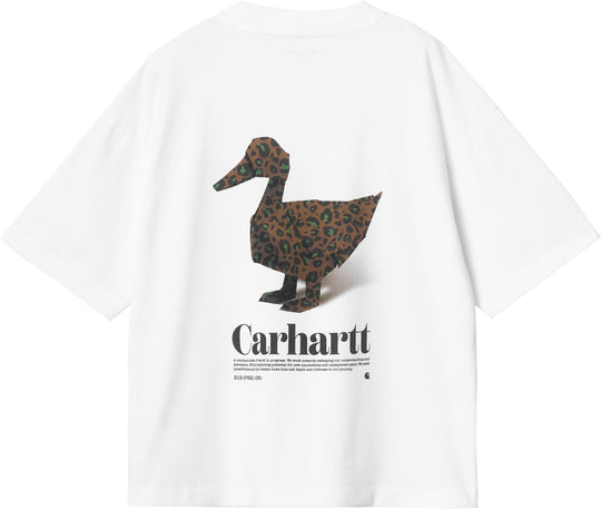  Carhartt Wip T-shirt W S/s Fold Leo Tee White Special_unisex Bianco