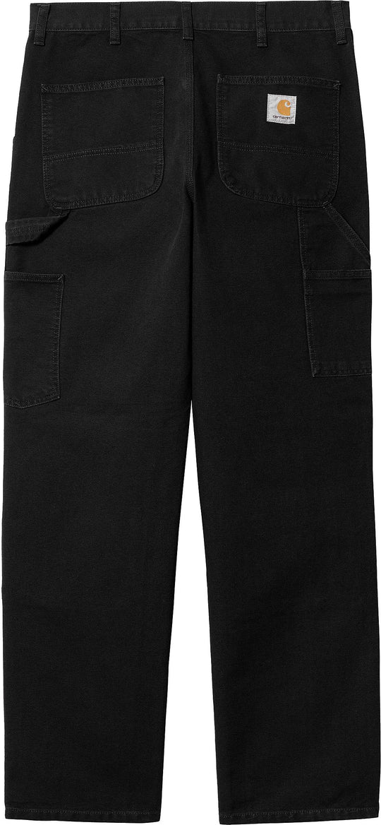  Carhartt Wip Pantalone Double Knee Pant Black Aged Canvas Special_unisex Nero