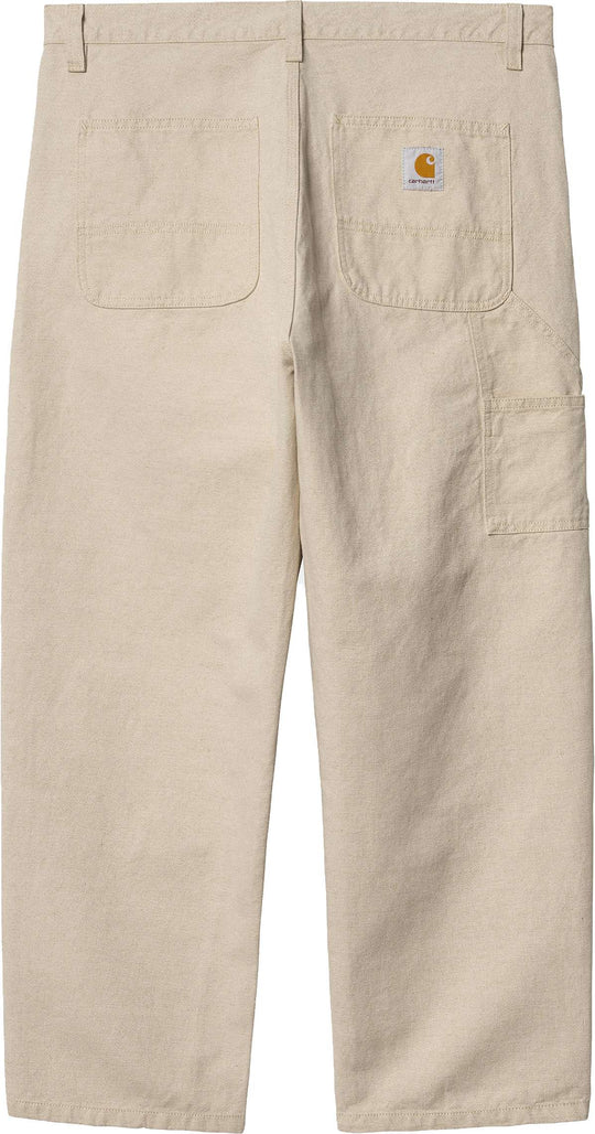  Carhartt Wip Pantalone Walter Double Knee Pant Linen Natural Rinsed Special_unisex Beige