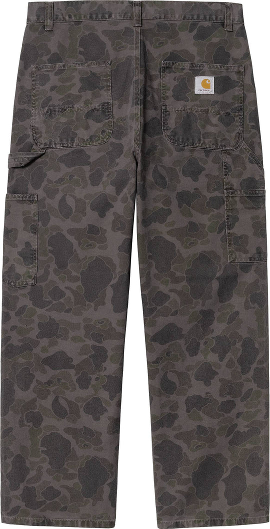  Carhartt Wip Pantalone Duck Single Knee Pant Camo Duck Green Graphite Garment Dyed Special_unisex Multicolore