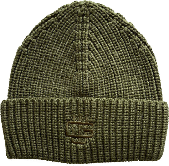  Garment Workshop Cuffia Winter Knitted Beanie Olive Green Uomo Verde