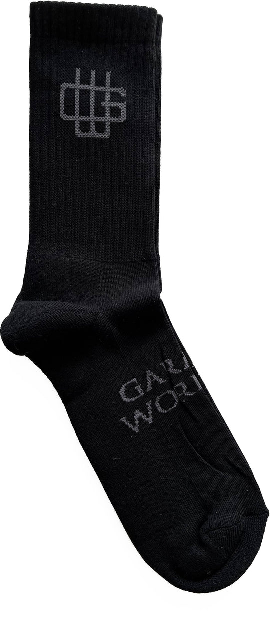  Garment Workshop Calze Socks Unisex Chaos Black Uomo Nero