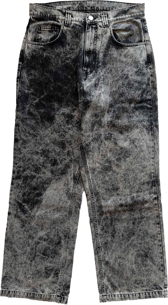  Garment Workshop Jeans Baggy Geans Denim Nero Uomo