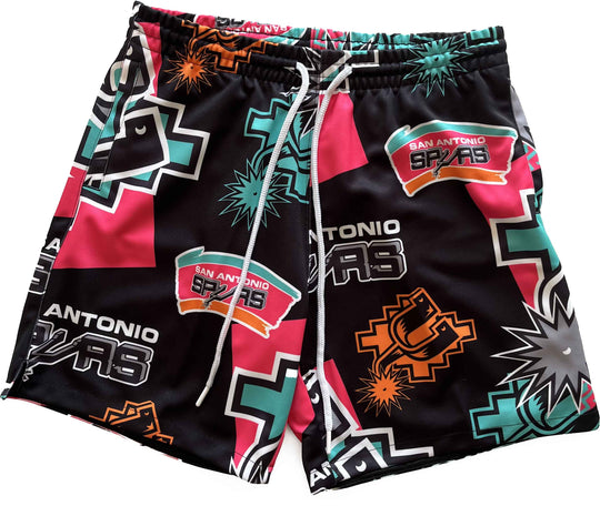  Mitchell Ness Nba Sublimated Shorts San Antonio Spurs Mitchell E Ness Uomo Multicolore