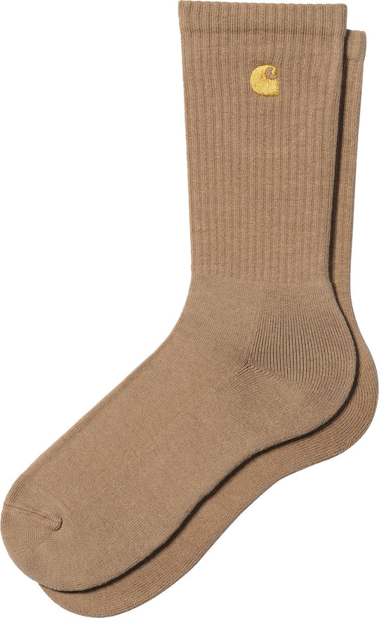  Carhartt Wip Calze Chase Socks Peanut Gold Uomo Marrone