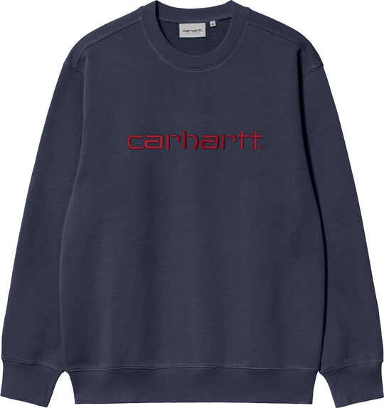 Carhartt Wip Felpa Carhartt Sweat Air Force Blue Melbec Uomo