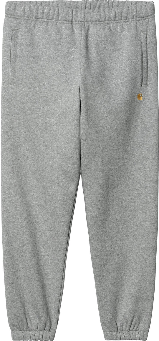 Carhartt Wip Pantalone Chase Sweat Pant Grey Heather Gold Uomo Grigio