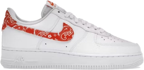  Nike Air Force 1 Low Arancione Paisley Uomo Bianco