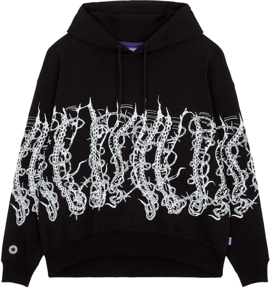  Octopus Felpa By Giorgio Di Salvo Barbed Wire Hoodie Black Uomo Nero