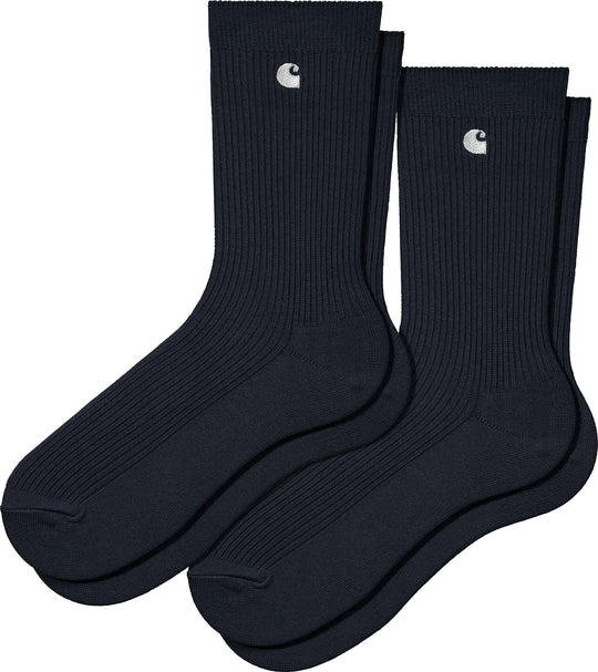  Carhartt Wip Calze Madison Pack Socks Dark Navy White Uomo Blue