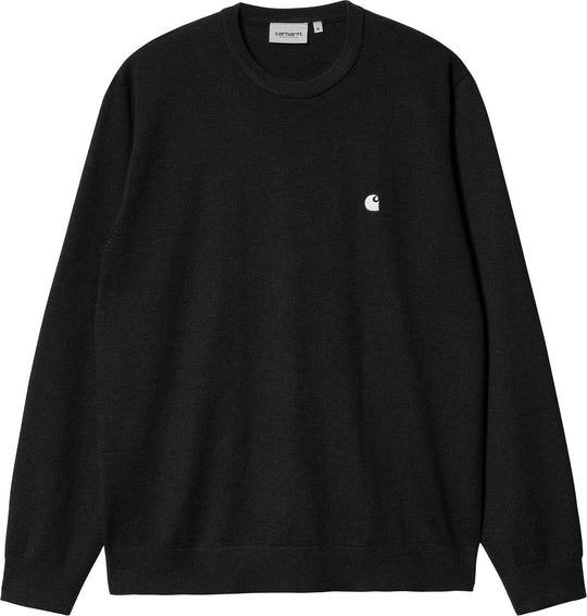  Carhartt Wip Maglione Madison Sweater Black Wax Uomo Nero