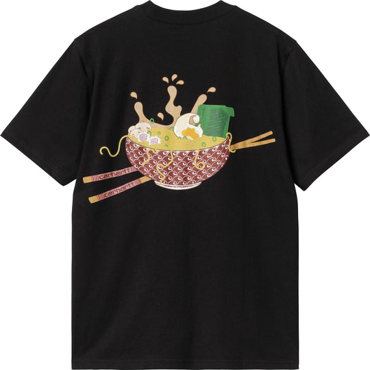  Carhartt Wip T-shirt S/s Nooble Soup Tee Black Uomo Nero