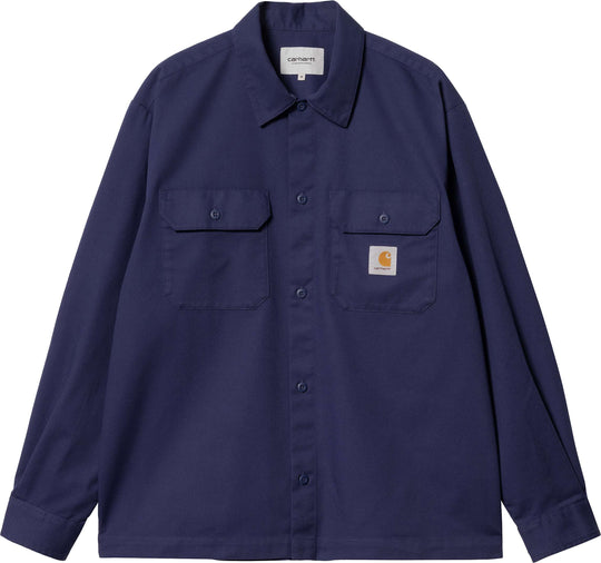  Carhartt Wip Camicia L/s Craft Shirt Aura Uomo Viola