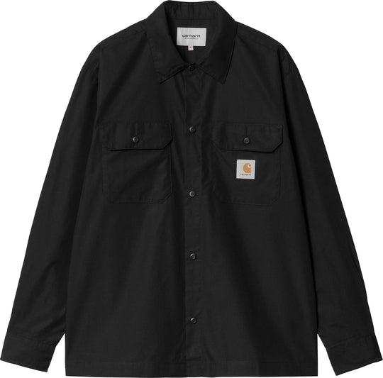  Carhartt Wip Camicia L/s Craft Shirt Black Uomo Nero