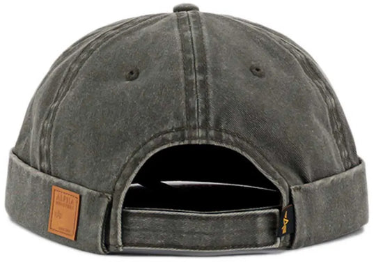  Alpha Industries Cappello Docker Hat Black Olive Uomo Verde