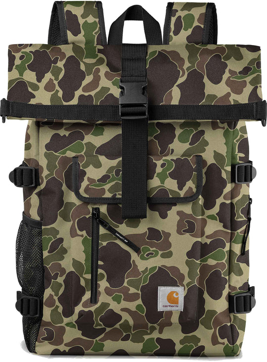  Carhartt Wip Zaino Philis Backpack Camo Duck Green Uomo Verde