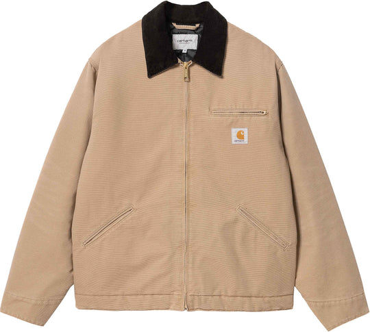  Carhartt Wip Giacca Og Detroit Jacket Peanut Black Aged Canvas Uomo