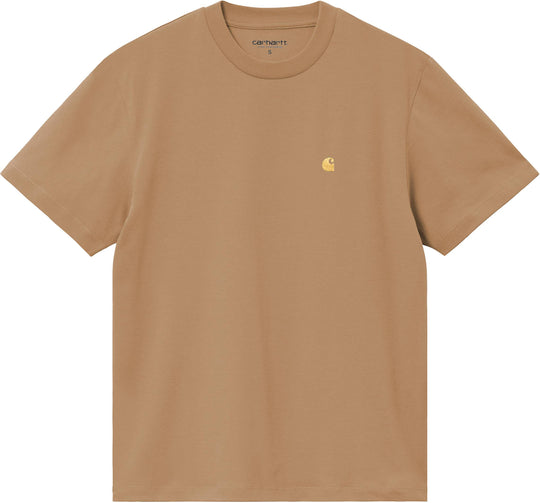  Carhartt Wip T-shirt W S/s Chase Tee Peanut Gold Donna