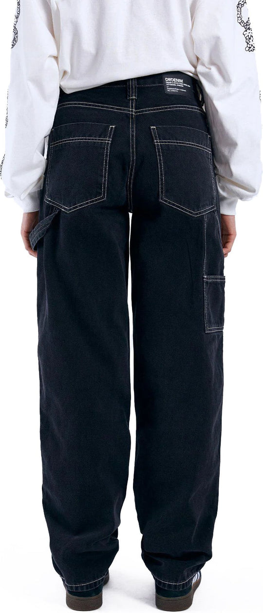  Dr Denim Jeans Faye Worker Black Used Contrast Dr. Denim Donna