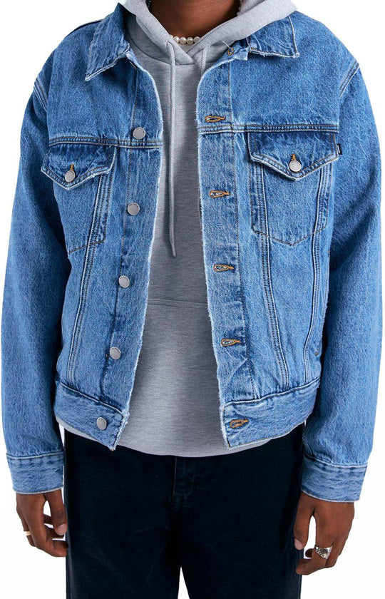  Dr Denim Giacca Joey Trucker Jacket Stream Sky Retro Dr. Denim Uomo