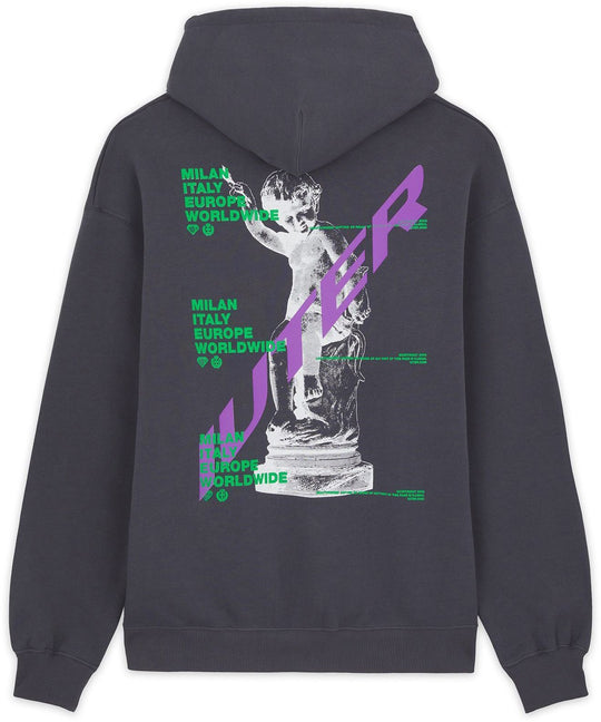  Iuter Felpa Cupido Hoodie Asphalt Uomo