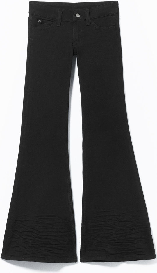  Cheap Monday Jeans Flare Low Black Dark Donna
