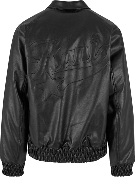  Karl Kani Giacca Kani Star Full Pu College Jacket Black Uomo