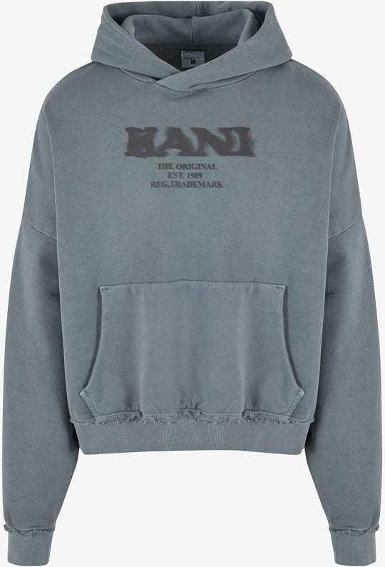  Karl Kani Felpa Retro Sprayed Os Hoodie Anthracite Uomo