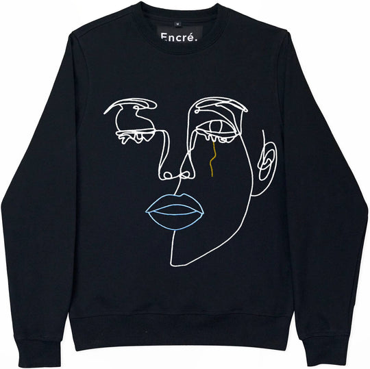  Encrè Felpa Messed Up Feelings Black Uomo