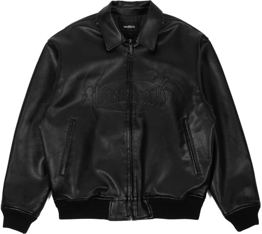  Wasted Paris Giacca Boiler Reset Varsity Jacket Black Uomo