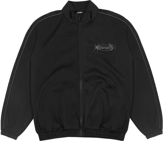  Wasted Paris Felpa Boiler Reset Track Jacket Black Uomo