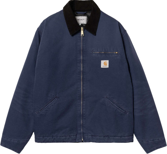  Carhartt Wip Giacca Og Detroit Jacket Air Force Blue Black Aged Canvas Uomo