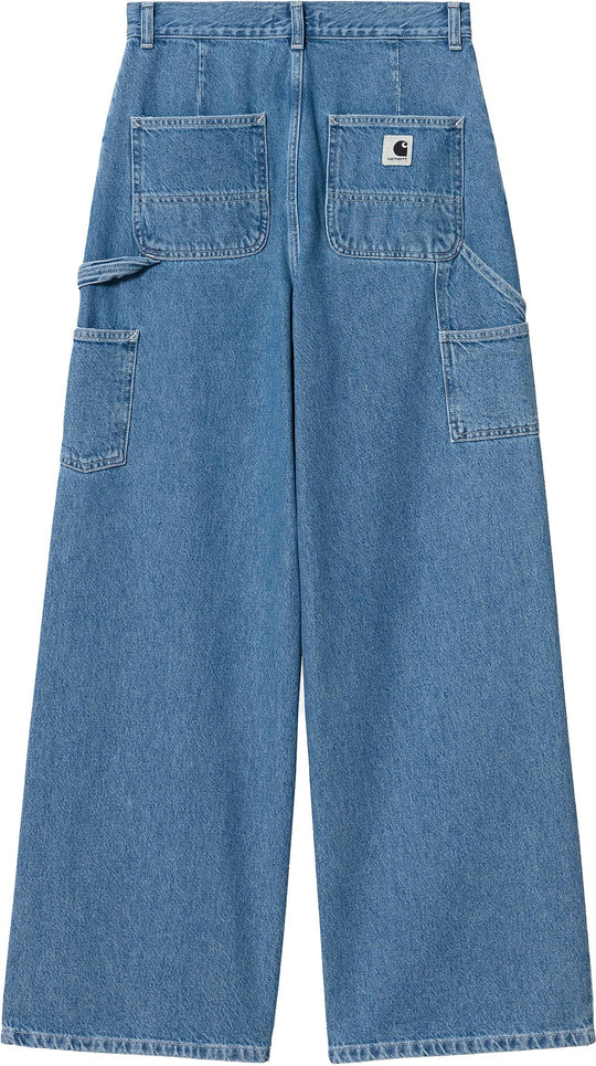  Carhartt Wip Jeans W Jens Pant Blue Heavy Stone Wash Donna Blue-heavy