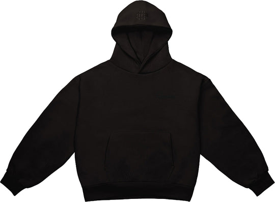  Garment Workshop Felpa Double Layer Hoodie With Double Embroidery Chaos Black Uomo