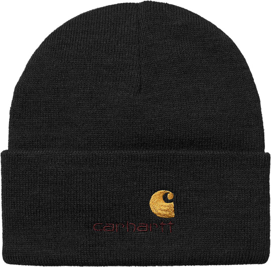  Carhartt Wip Cuffia American Script Beanie Black Uomo